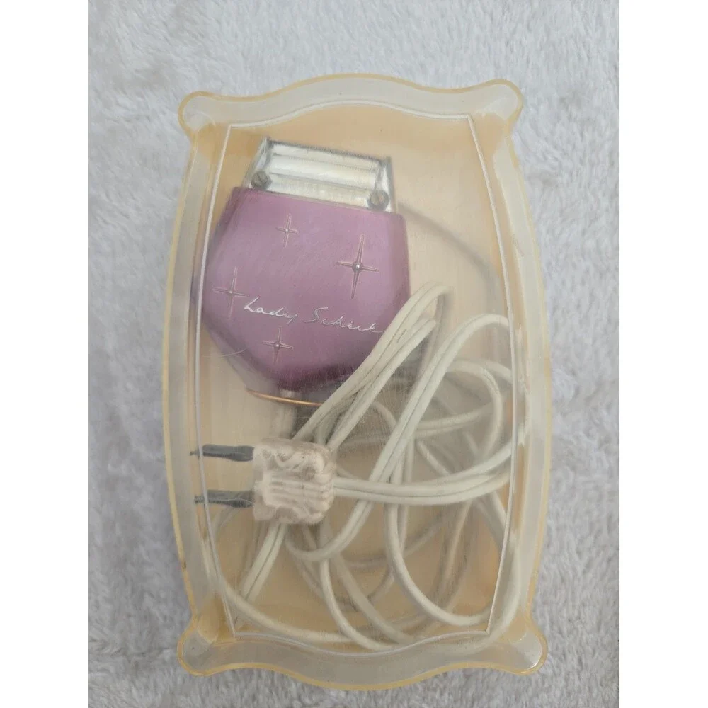 Vintage Lady Schick Electric Razor Pink Magenta Starburst MCM Women's Shaver